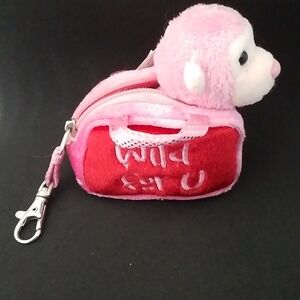 AURORA FANCY PALS MONKEY & CASE COIN PURSE BAG CHARM NEW